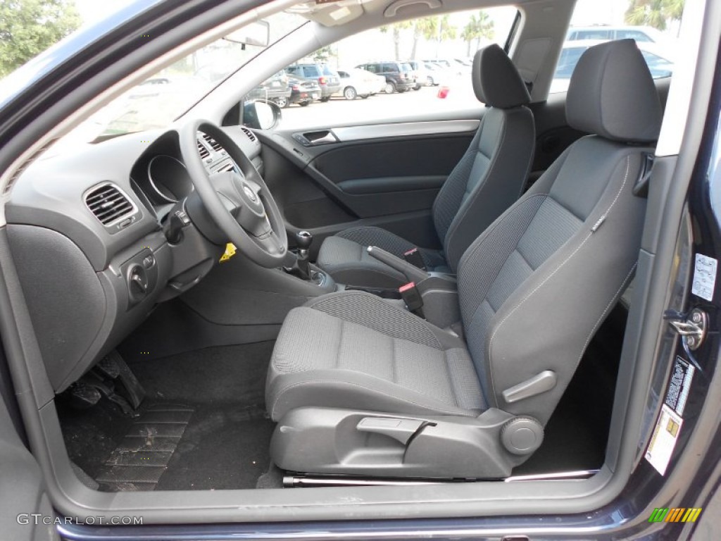 Titan Black Interior 2012 Volkswagen Golf 2 Door Photo #64071008
