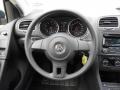 Titan Black 2012 Volkswagen Golf 2 Door Steering Wheel