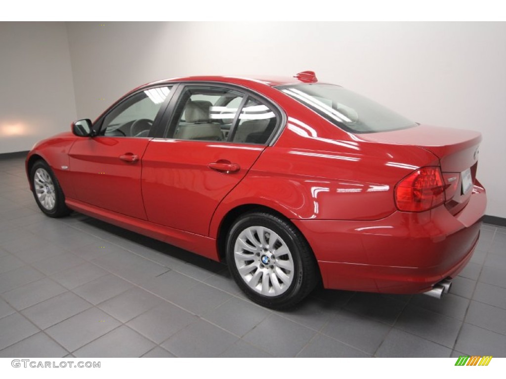 2009 3 Series 328i Sedan - Crimson Red / Oyster Dakota Leather photo #5