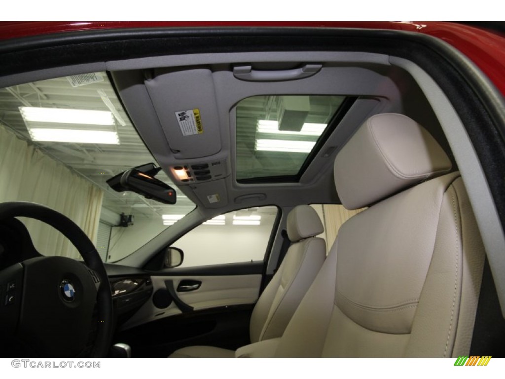 2009 3 Series 328i Sedan - Crimson Red / Oyster Dakota Leather photo #28