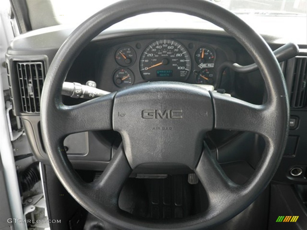 2005 GMC Savana Cutaway 3500 Commercial Moving Truck Pewter Steering Wheel Photo #64072226