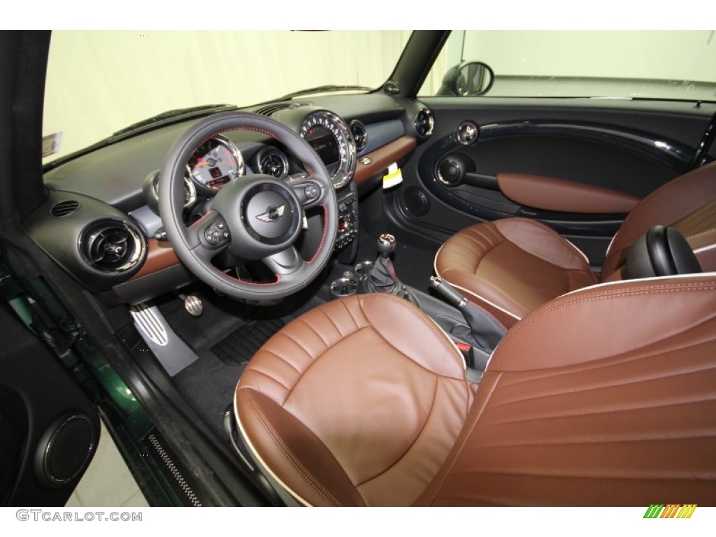 Hot Chocolate Lounge Leather Interior 2012 Mini Cooper John Cooper Works Convertible Photo #64072738