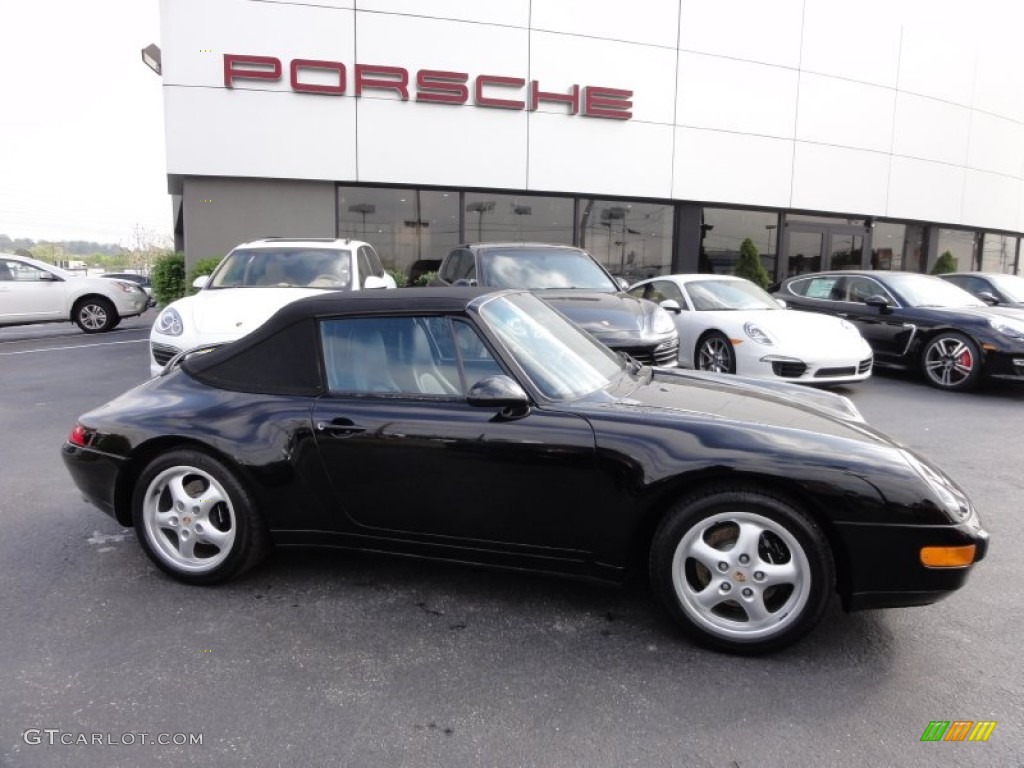 Black 1998 Porsche 911 Carrera Cabriolet Exterior Photo #64073978