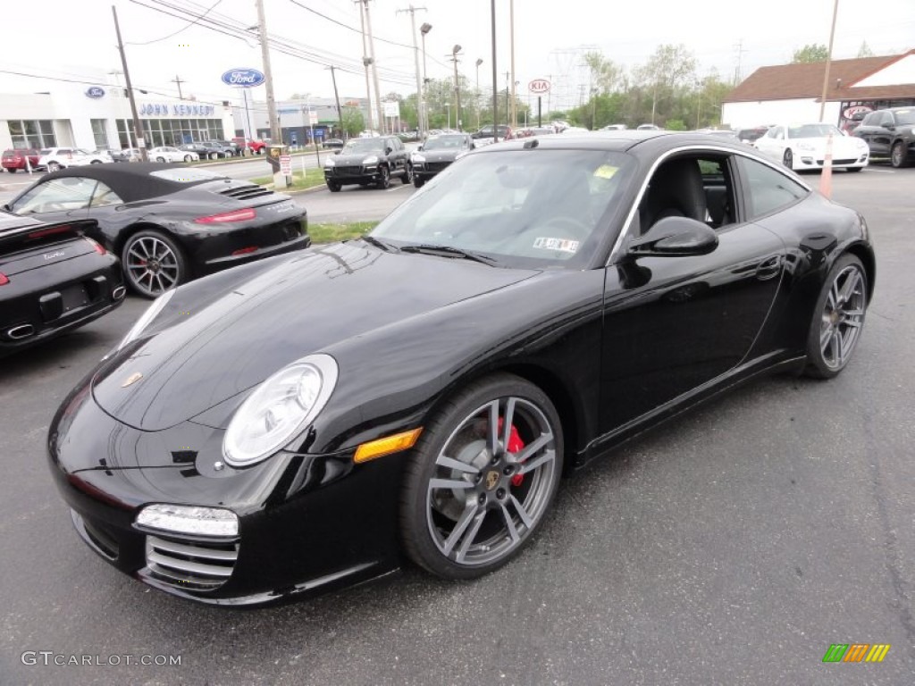 2012 911 Targa 4S - Black / Black photo #2