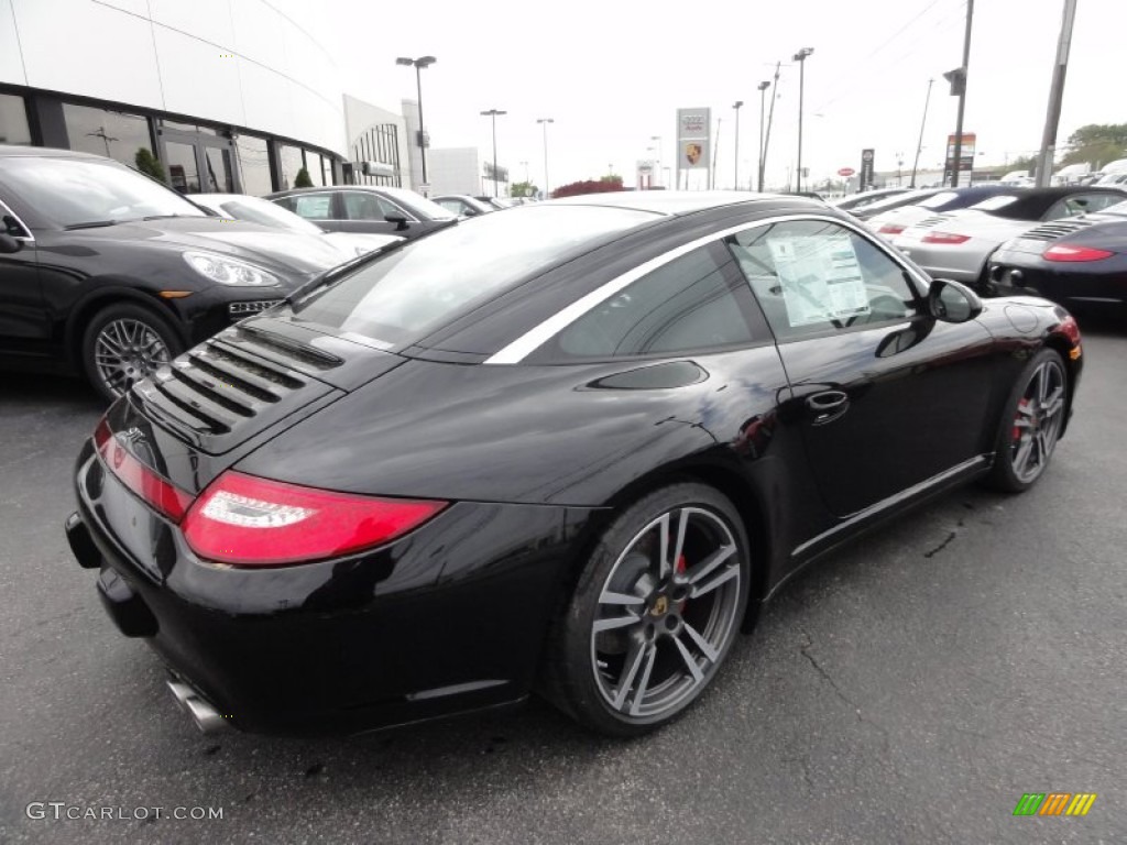 2012 911 Targa 4S - Black / Black photo #8