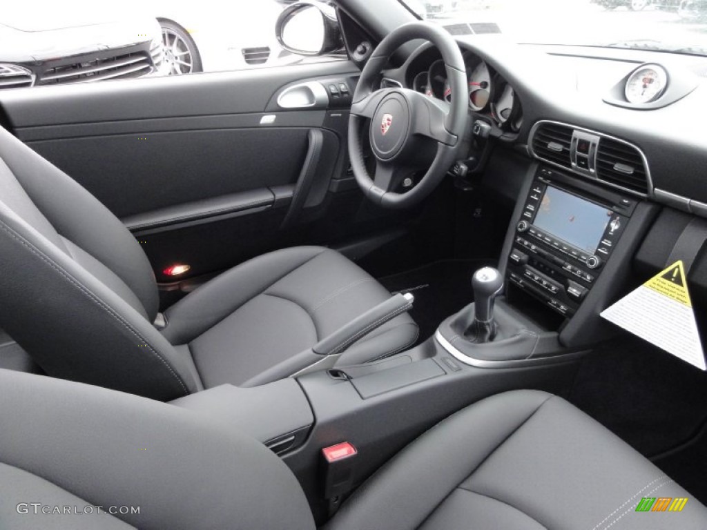 Black Interior 2012 Porsche 911 Targa 4S Photo #64074626