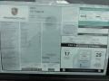  2012 911 Targa 4S Window Sticker