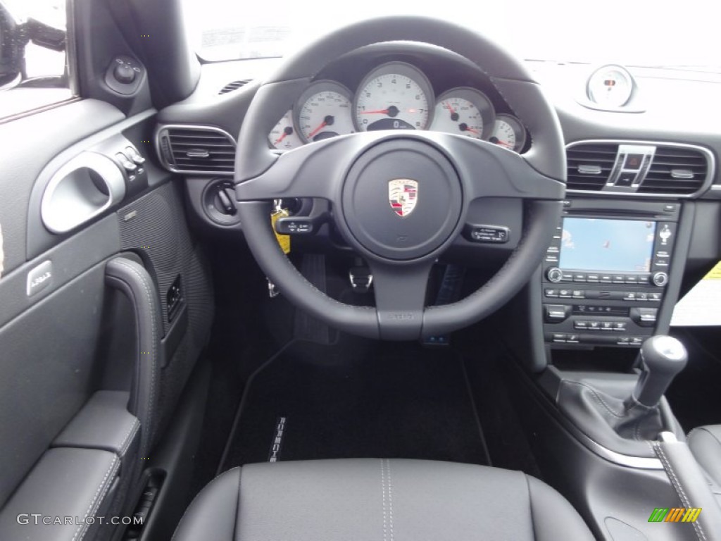 2012 Porsche 911 Targa 4S Black Dashboard Photo #64074714