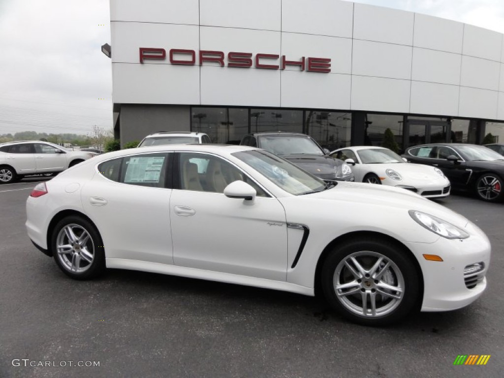 Carrara White 2012 Porsche Panamera S Hybrid Exterior Photo #64074838