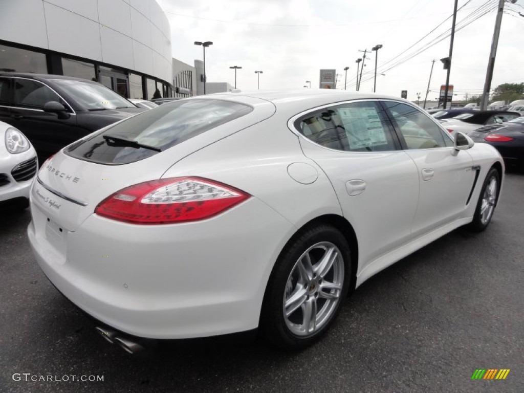 Carrara White 2012 Porsche Panamera S Hybrid Exterior Photo #64074845