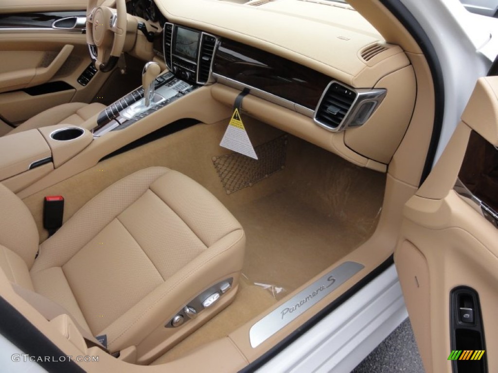 Luxor Beige Interior 2012 Porsche Panamera S Hybrid Photo #64074932
