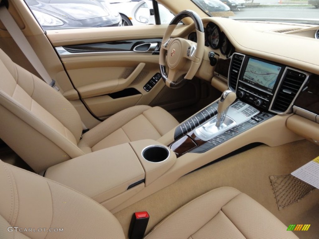 Luxor Beige Interior 2012 Porsche Panamera S Hybrid Photo #64074941