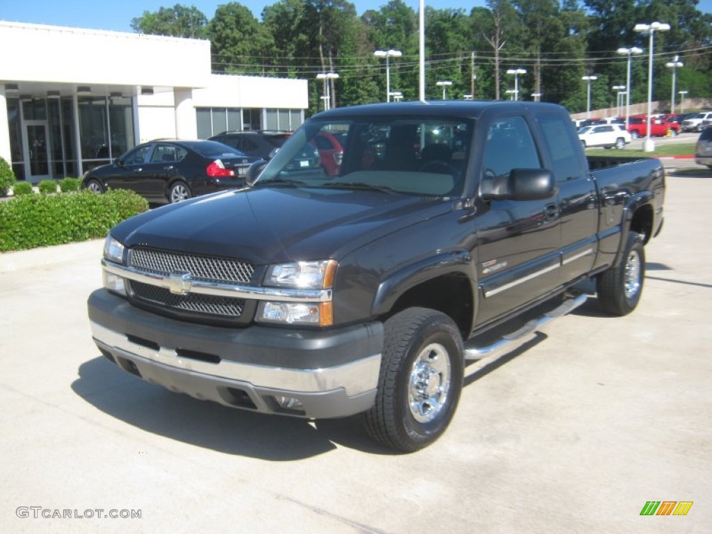 2004 Silverado 2500HD LS Extended Cab - Dark Gray Metallic / Dark Charcoal photo #1