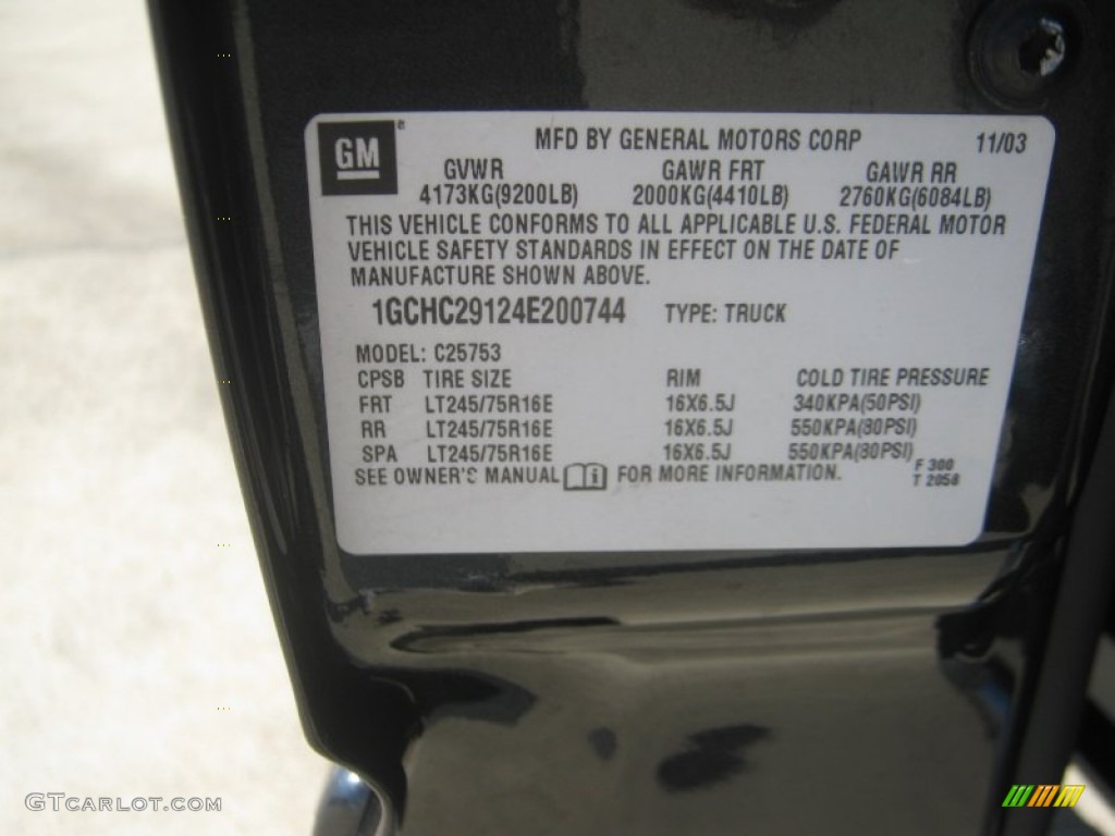 2004 Silverado 2500HD LS Extended Cab - Dark Gray Metallic / Dark Charcoal photo #25