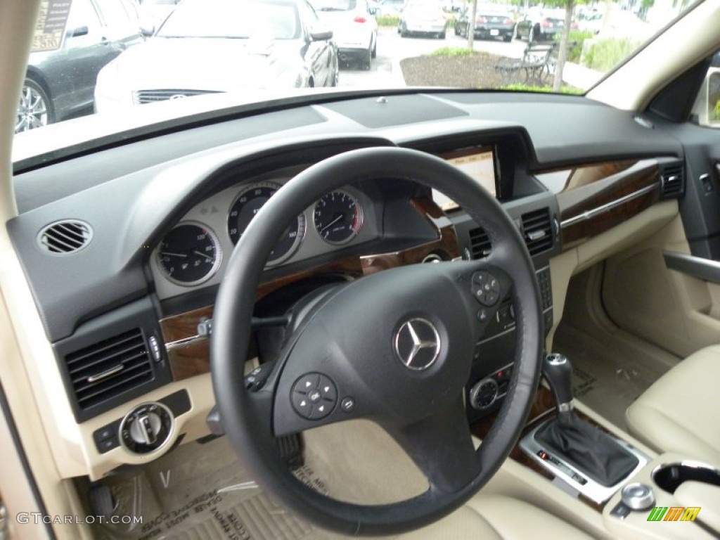 Almond/Black Interior 2012 Mercedes-Benz GLK 350 Photo #64076462