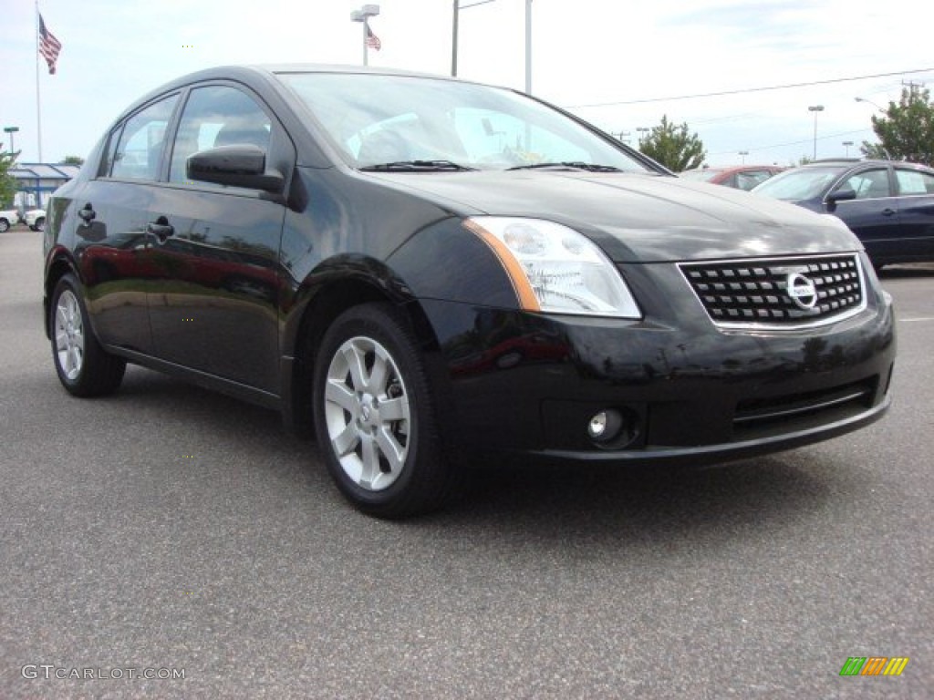 2009 Sentra 2.0 SL - Super Black / Charcoal photo #1
