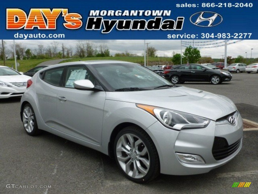 2012 Veloster  - Ironman Silver / Black photo #1