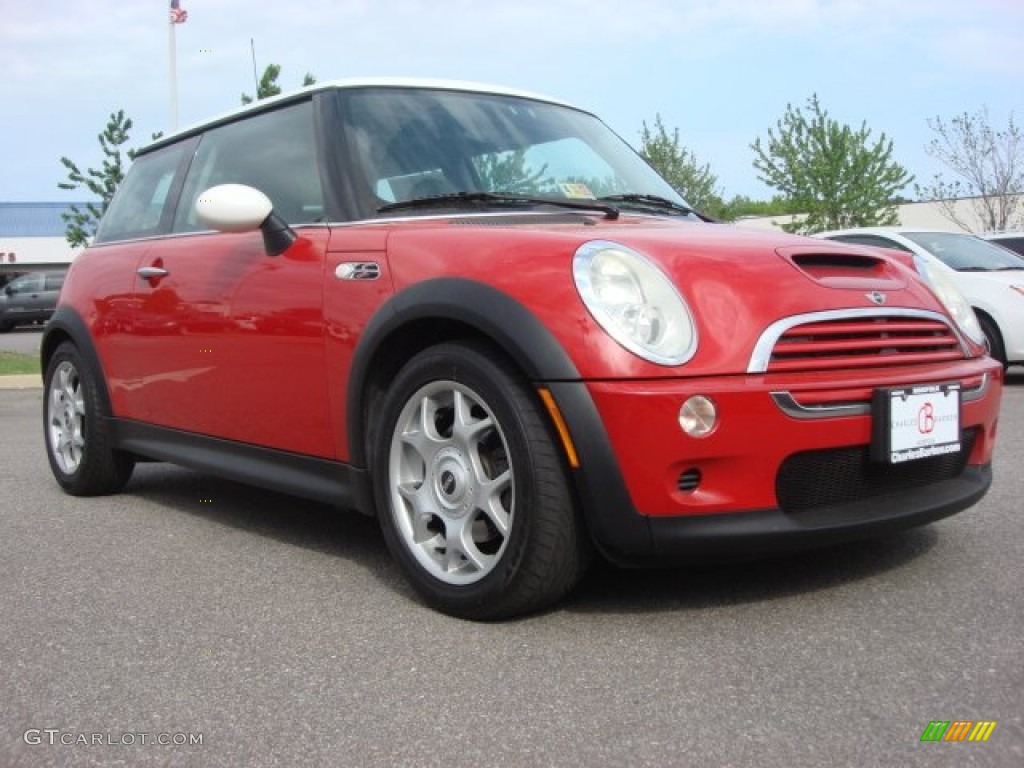 2005 Cooper S Hardtop - Chili Red / Tartan Red/Panther Black photo #1