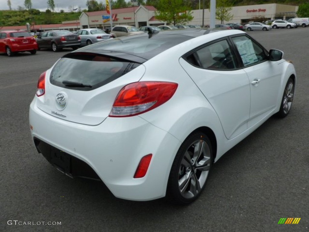 Century White 2012 Hyundai Veloster Standard Veloster Model Exterior Photo #64078436