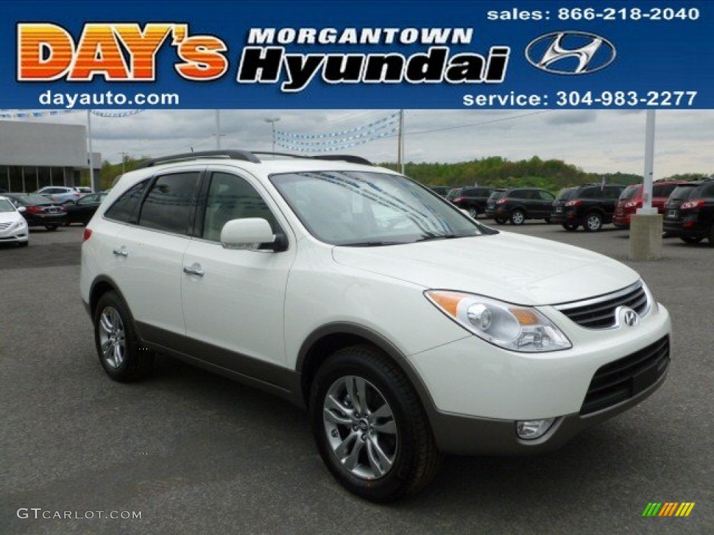 2012 Veracruz Limited AWD - Stone White / Beige photo #1