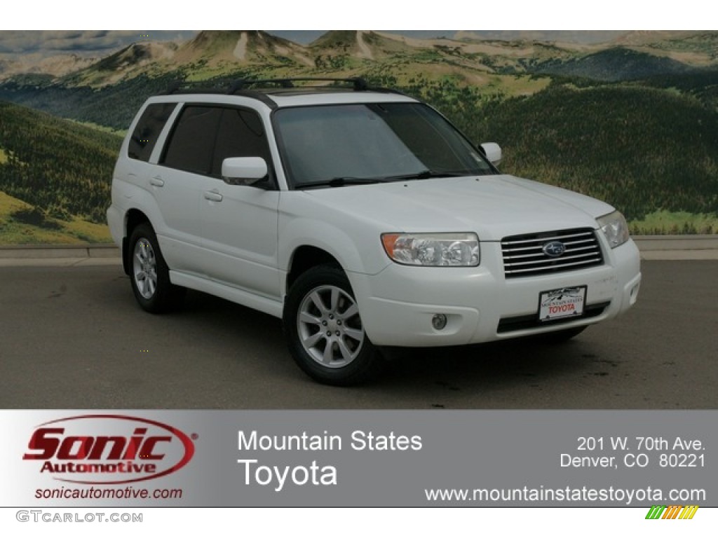 2006 Forester 2.5 X Premium - Aspen White / Graphite Gray photo #1