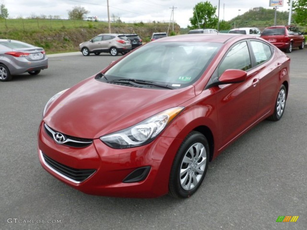 2012 Elantra GLS - Red Allure / Beige photo #3