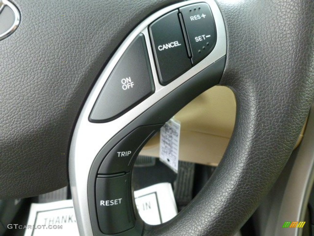 2012 Elantra GLS - Red Allure / Beige photo #18