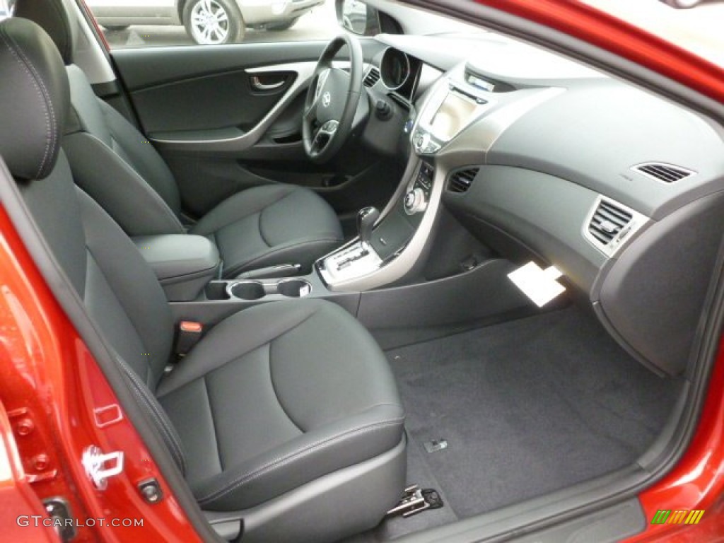 2012 Elantra Limited - Red Allure / Black photo #10