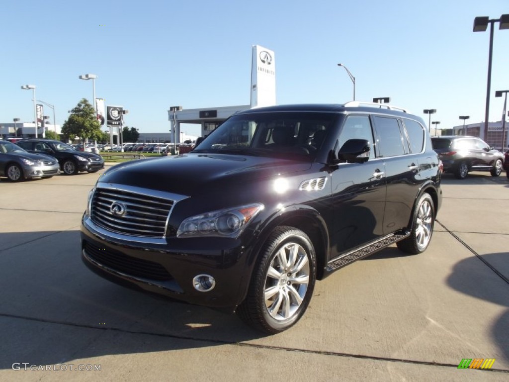 2012 QX 56 4WD - Black Obsidian / Graphite photo #1