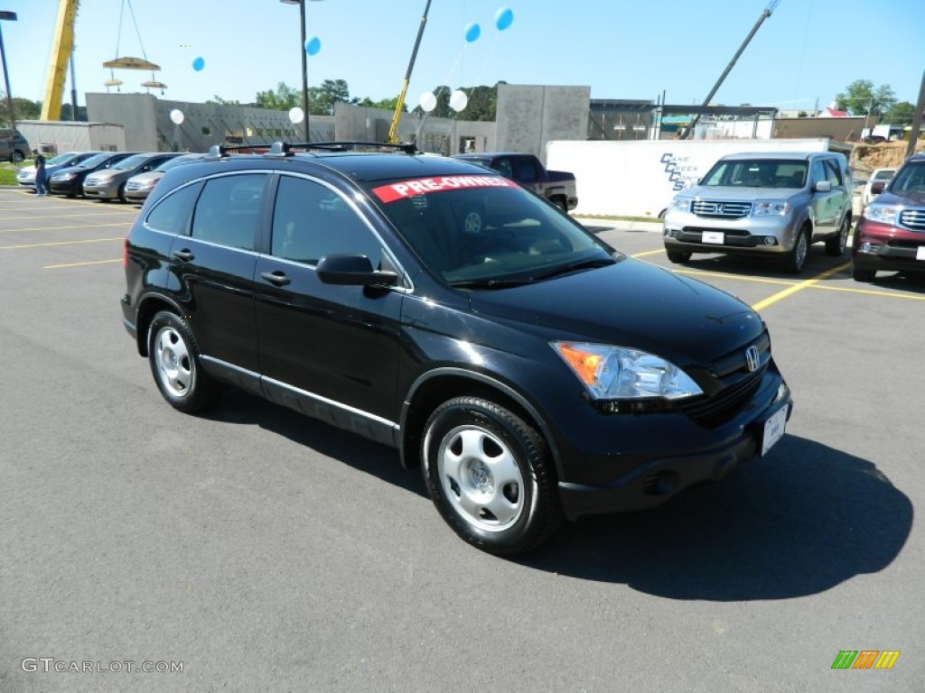 2008 CR-V LX - Nighthawk Black Pearl / Black photo #7