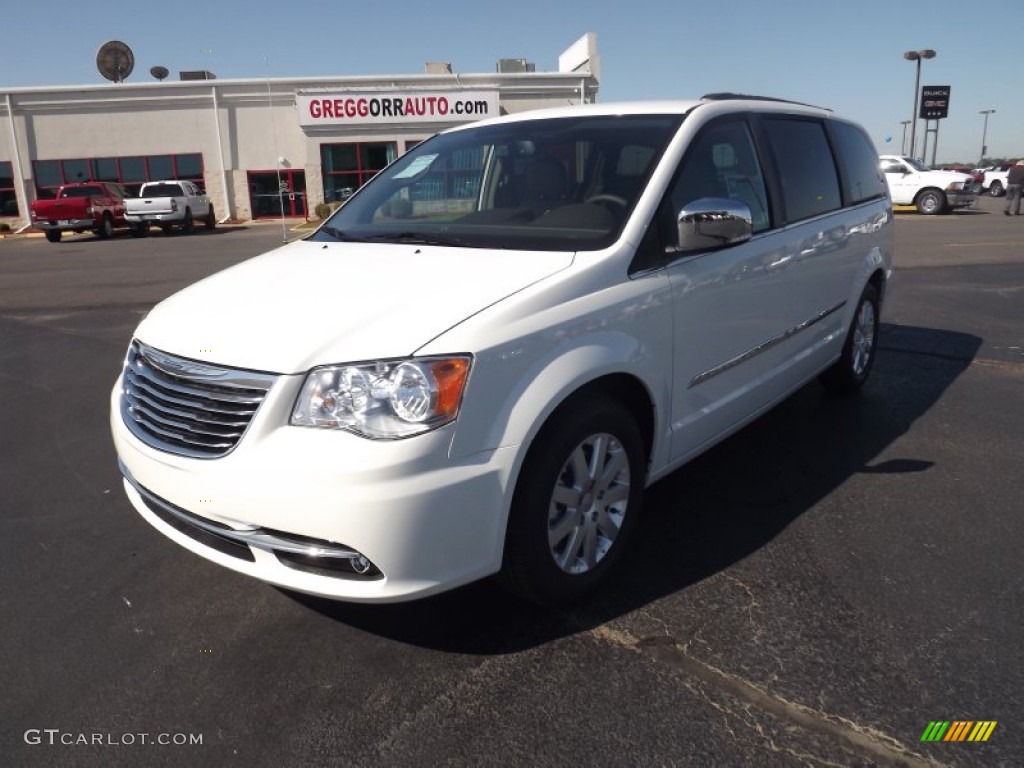 2012 Town & Country Touring - L - Stone White / Dark Frost Beige/Medium Frost Beige photo #1