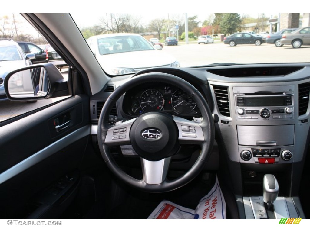 2011 Outback 2.5i Premium Wagon - Crystal Black Silica / Off Black photo #8