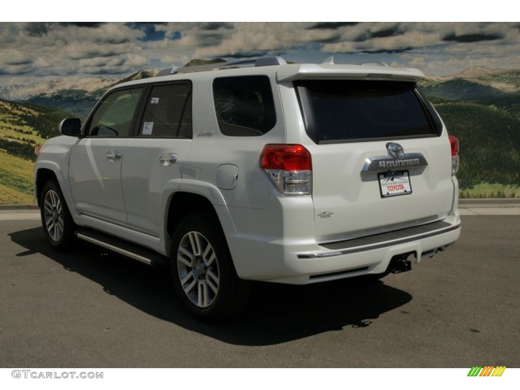 2012 4Runner Limited 4x4 - Blizzard White Pearl / Beige photo #2