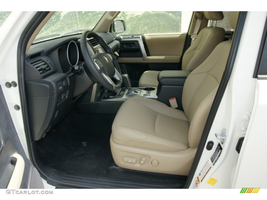 2012 4Runner Limited 4x4 - Blizzard White Pearl / Beige photo #3