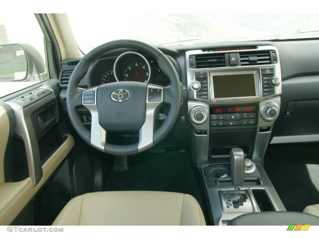 2012 4Runner Limited 4x4 - Blizzard White Pearl / Beige photo #10