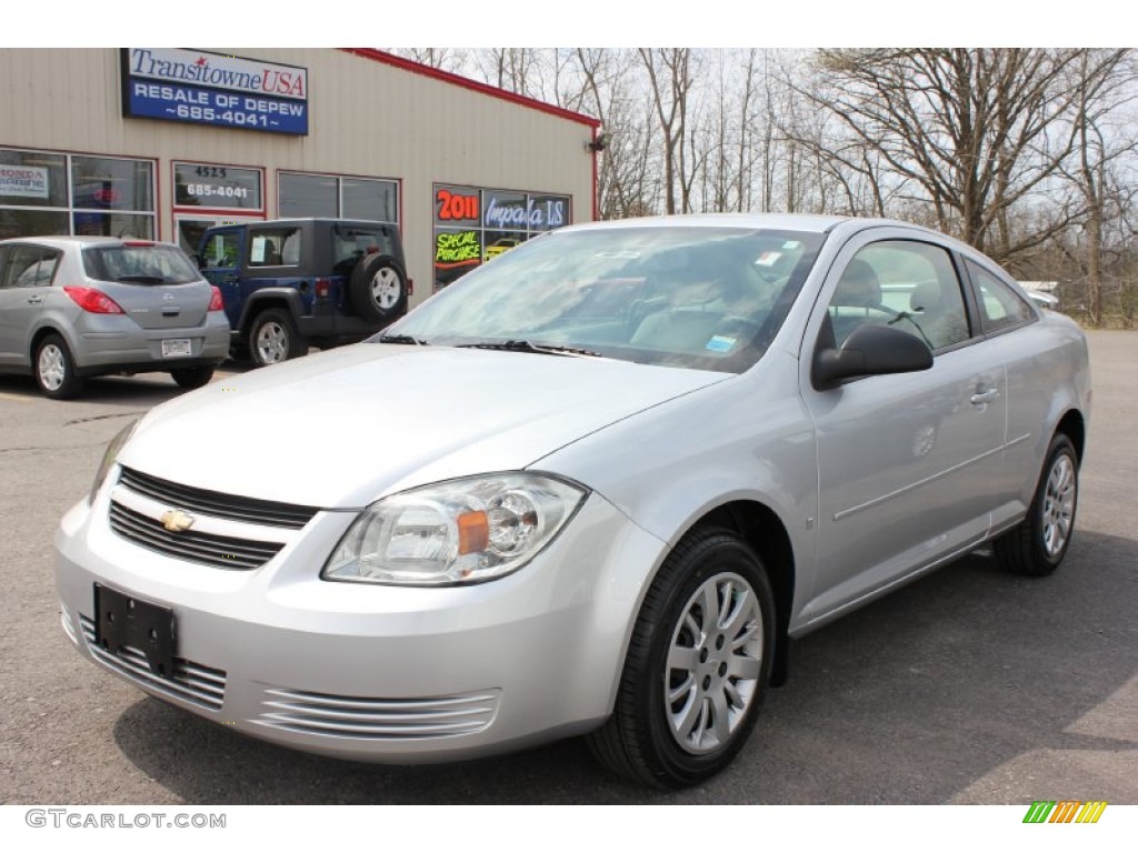 2009 Cobalt LS Coupe - Silver Ice Metallic / Gray photo #1