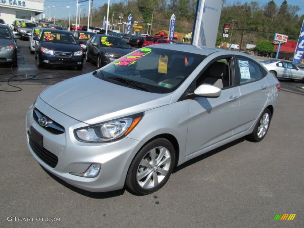 2012 Accent GLS 4 Door - Ironman Silver / Gray photo #5