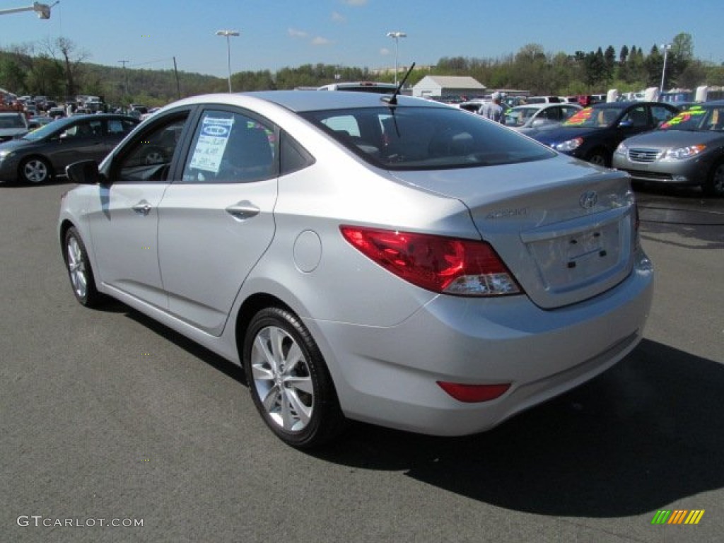 2012 Accent GLS 4 Door - Ironman Silver / Gray photo #7