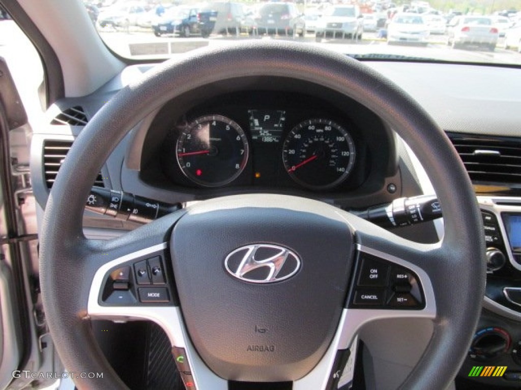 2012 Accent GLS 4 Door - Ironman Silver / Gray photo #16