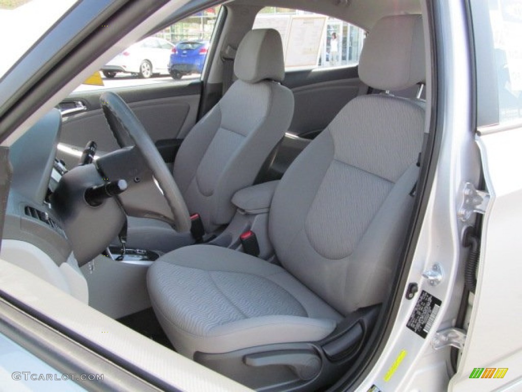2012 Accent GLS 4 Door - Ironman Silver / Gray photo #17