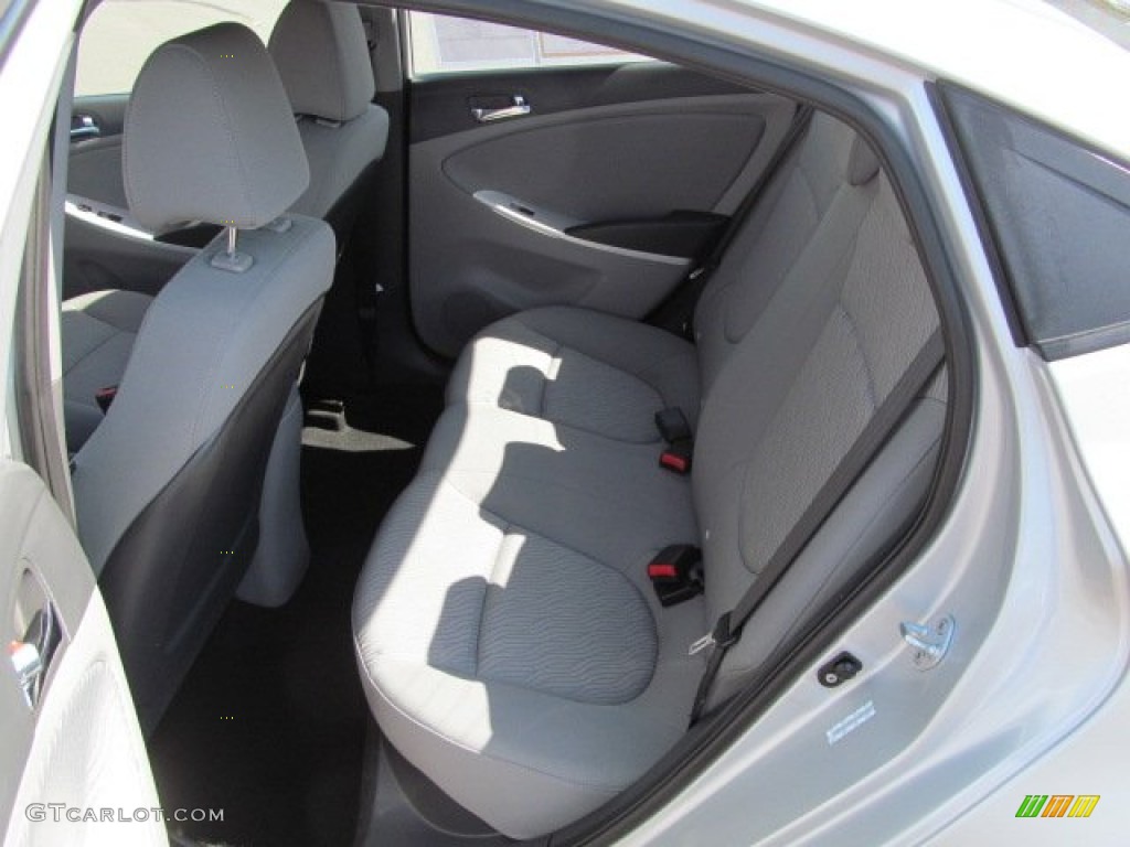 2012 Accent GLS 4 Door - Ironman Silver / Gray photo #18