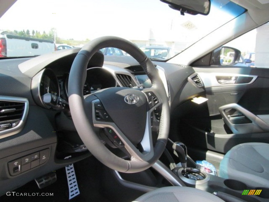 2012 Veloster  - Ultra Black / Gray photo #5