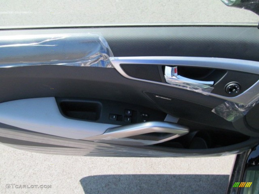 2012 Veloster  - Ultra Black / Gray photo #7