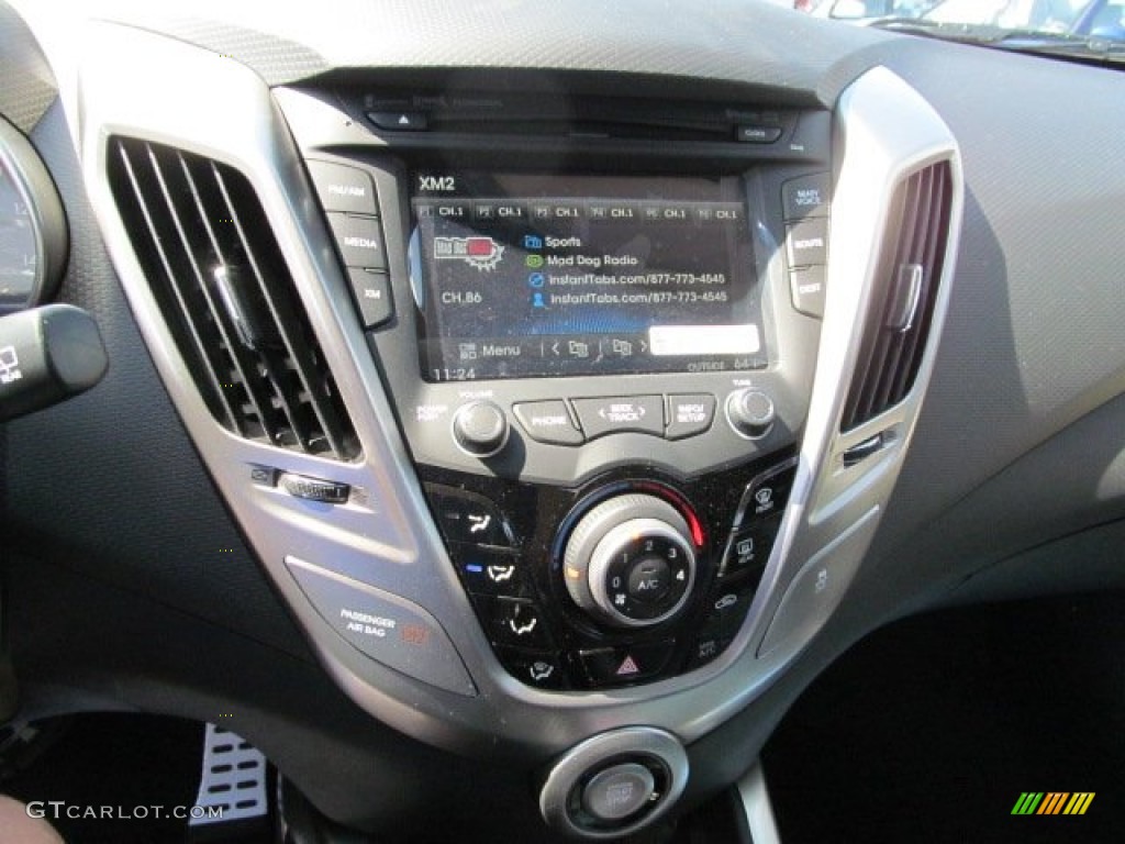 2012 Veloster  - Ultra Black / Gray photo #8