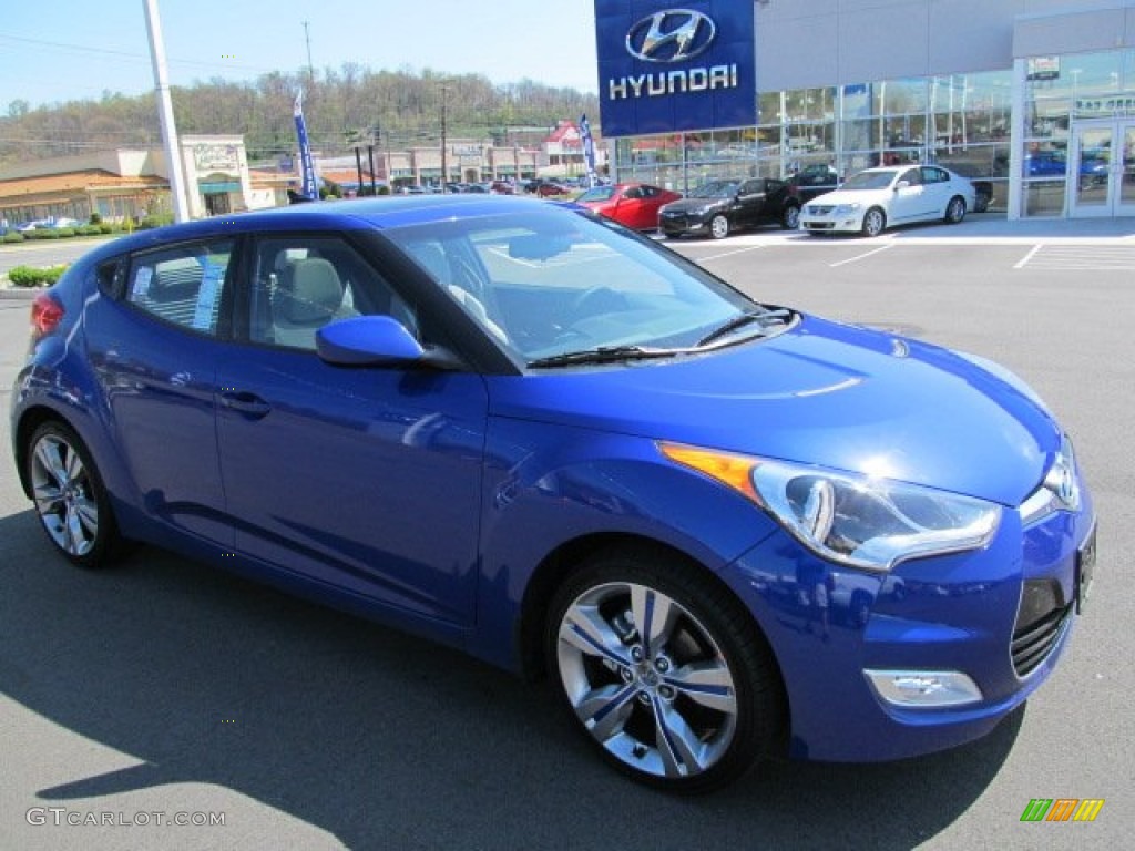 2012 Veloster  - Marathon Blue / Gray photo #1