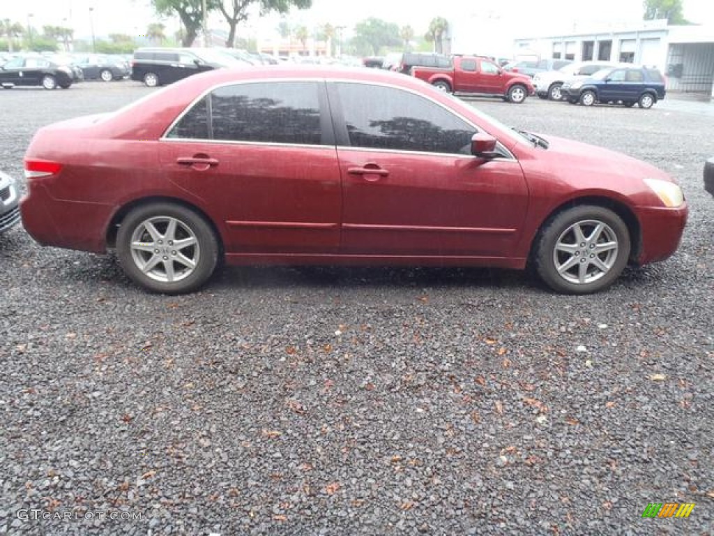 2003 Accord EX V6 Sedan - San Marino Red / Gray photo #3