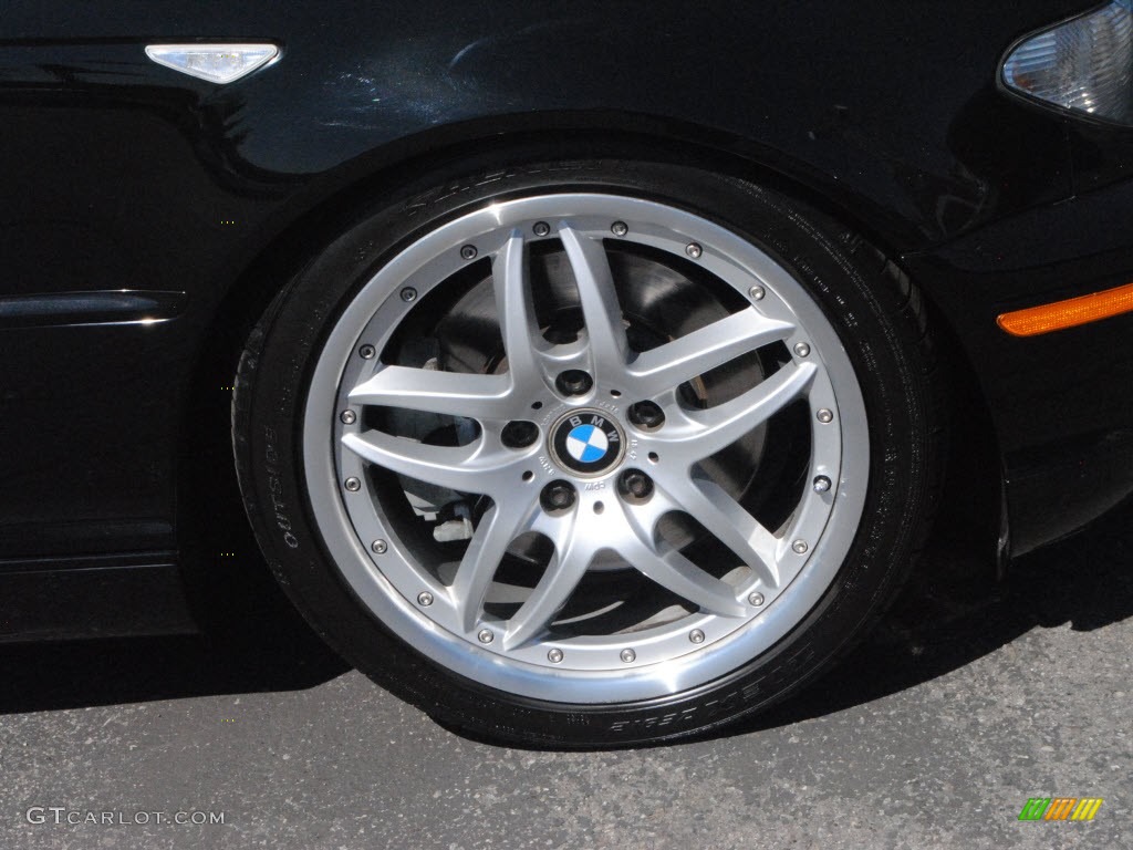 2004 3 Series 330i Coupe - Jet Black / Black photo #2