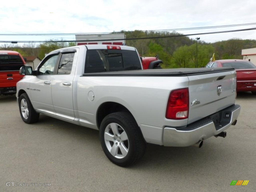 2011 Ram 1500 Big Horn Quad Cab 4x4 - Bright Silver Metallic / Dark Slate Gray/Medium Graystone photo #3