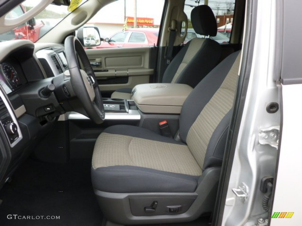 2011 Ram 1500 Big Horn Quad Cab 4x4 - Bright Silver Metallic / Dark Slate Gray/Medium Graystone photo #10