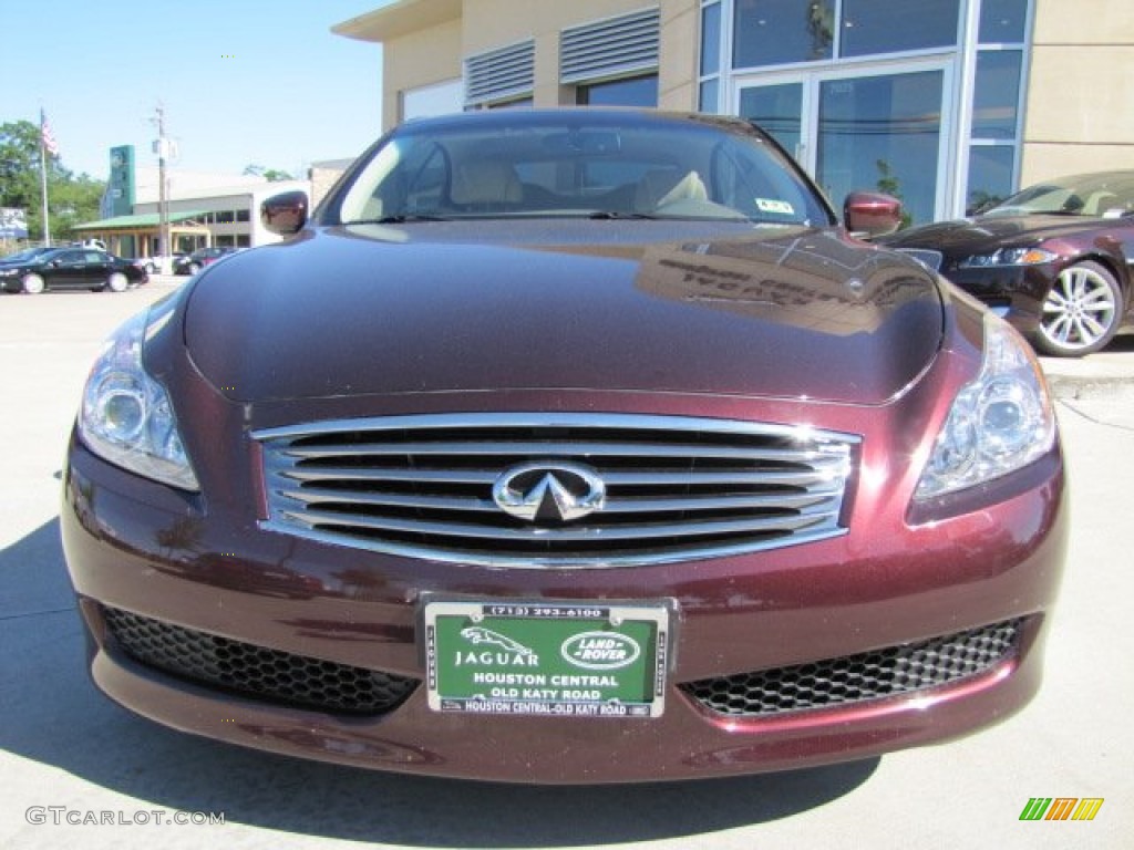 2010 G 37 Convertible - Midnight Red Garnet / Wheat photo #7